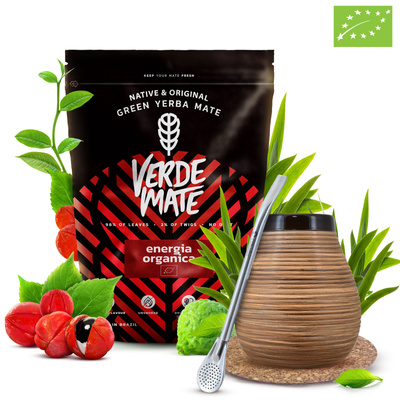 Mate Tee Set Verde Mate 400g 0,4kg Kalebasse + Bombilla