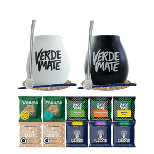 Mate Tee Set 10x50g 2x Kalebasse + 2x Bombilla