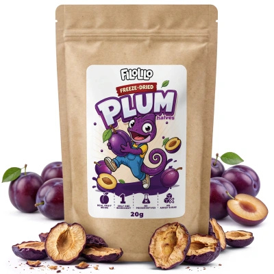 FiloLilo – Gefriergetrocknete Pflaumen (Hälften) 20 g