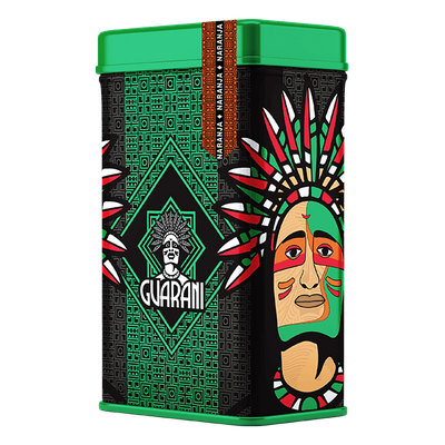 Yerbera – Metalldose + Guarani Naranja 0,5 kg
