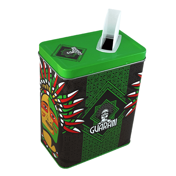 Yerbera – Metalldose + Guarani Naranja 0,5 kg