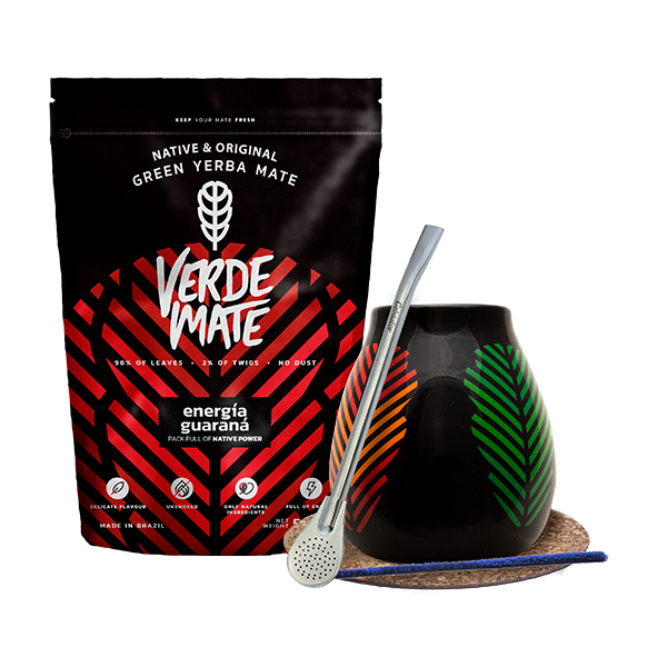 Starter Set Bombilla Mate Becher + Yerba Mate Verde