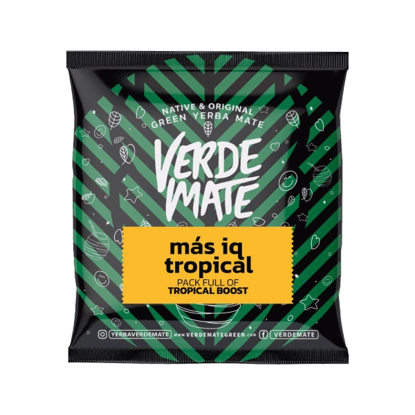 Verde Mate Green Más IQ Tropical - packaging