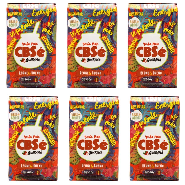 Mate Tee CBSe Energia mit Guarana 6x500g (3kg)