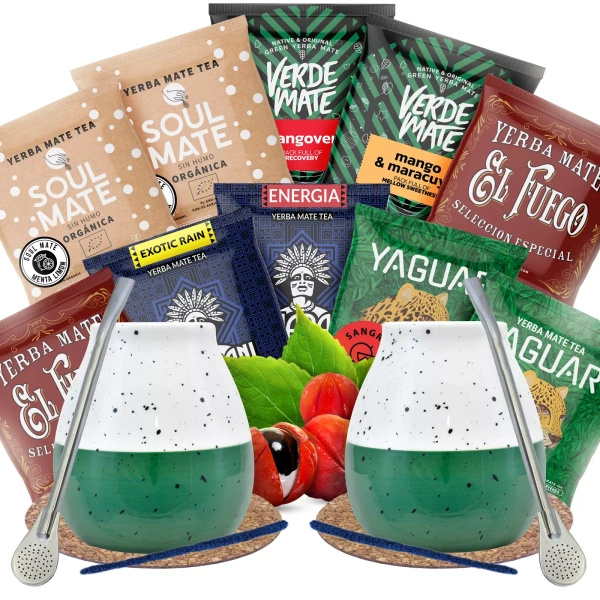 Yerba Mate Set für zwei Personen Fruchtig zum Start