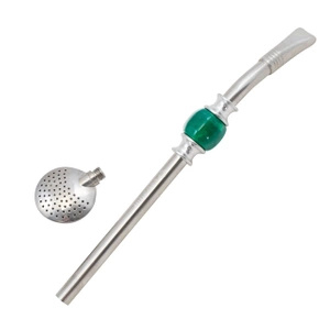 Bombilla Bomba (grüner Stein)