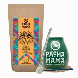 Set Guayusa Pachamama Citrus 100g + Kalebasse + Bombilla