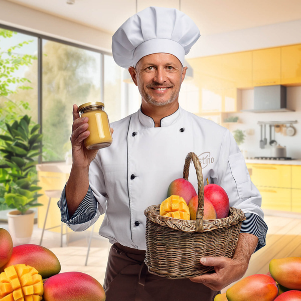 Nustino – Erdnussbutter in Pulverform – Mango (ohne Zuckerzusatz) 400 g