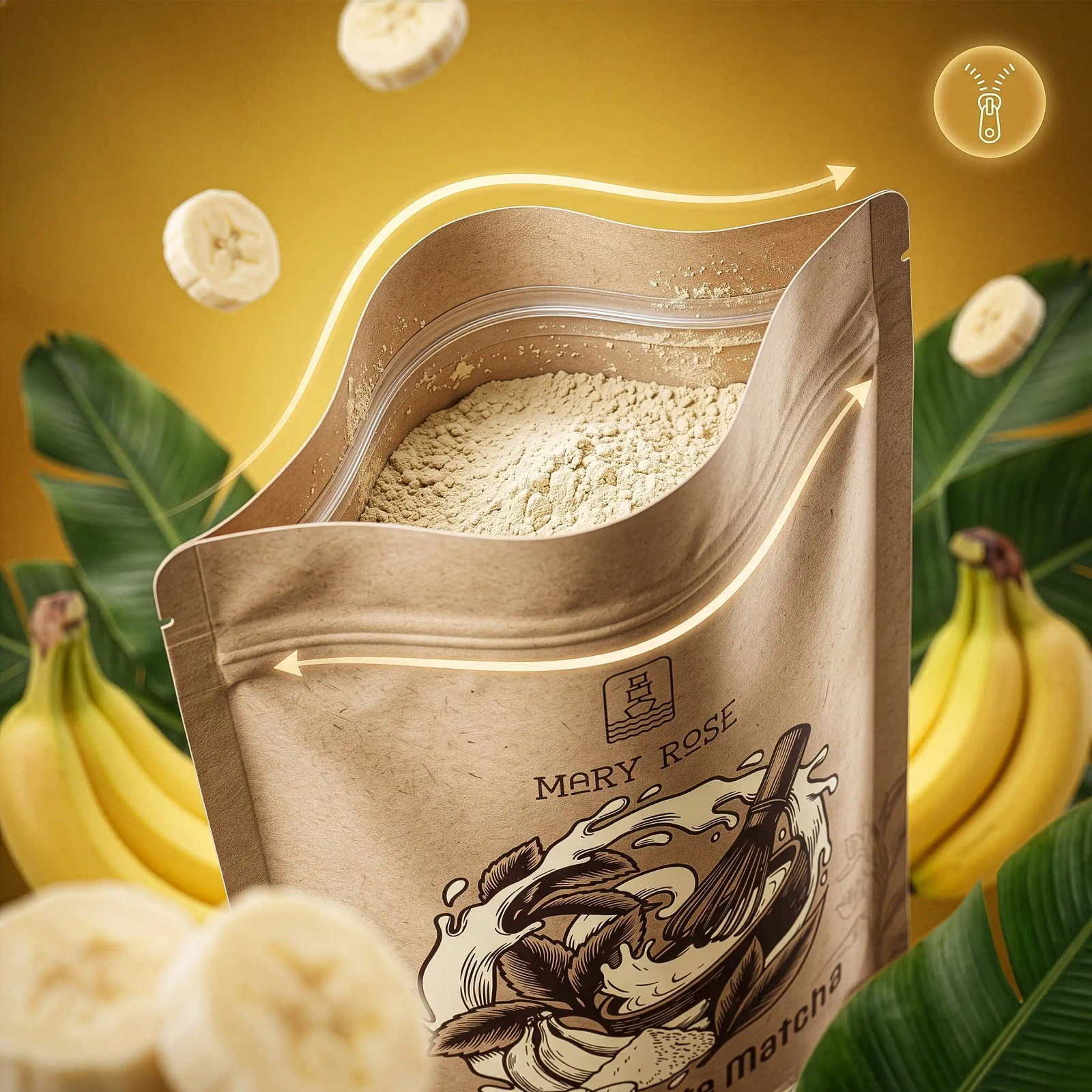 Mary Rose White Matcha Banana