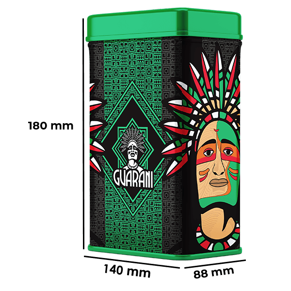 Yerbera – Metalldose + Guarani Naranja 0,5 kg