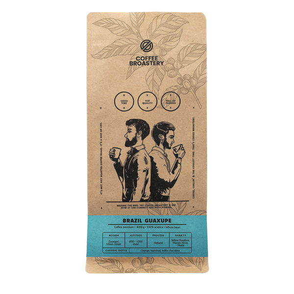 Bro Coffee Roastery - Bohnenkaffee Brazil Guaxupe Premium 400 g
