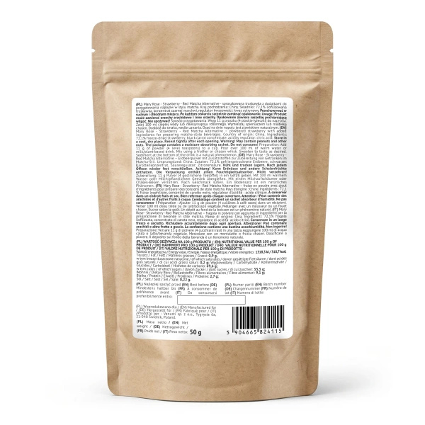 Mary Rose – Red Matcha Alternative – Erdbeere (Pulver) 50 g