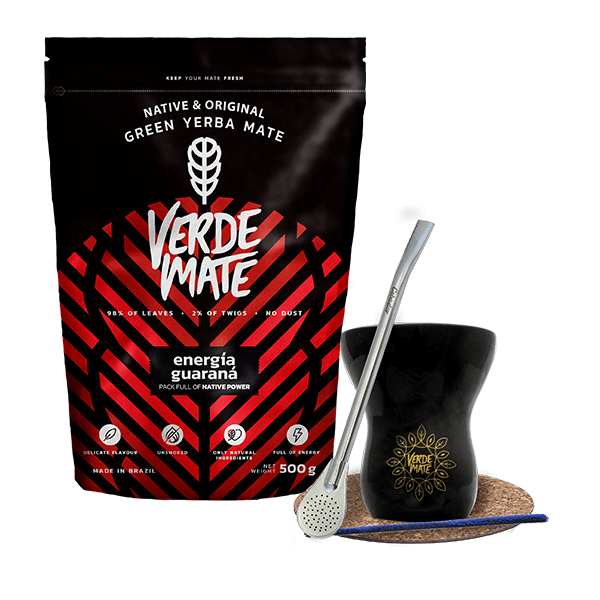 Starter Set Bombilla Mate Becher + Yerba Mate Verde