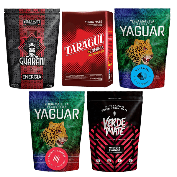 Yerba Mate Energia 5x0,5kg Verschiedene Marken