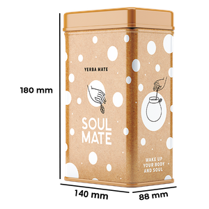 Yerbera – Metalldose + Soul Mate Orgánica Energia 0,5 kg