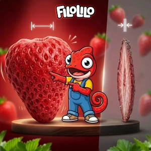 FiloLilo – Gefriergetrocknete ganze Erdbeeren 100 g