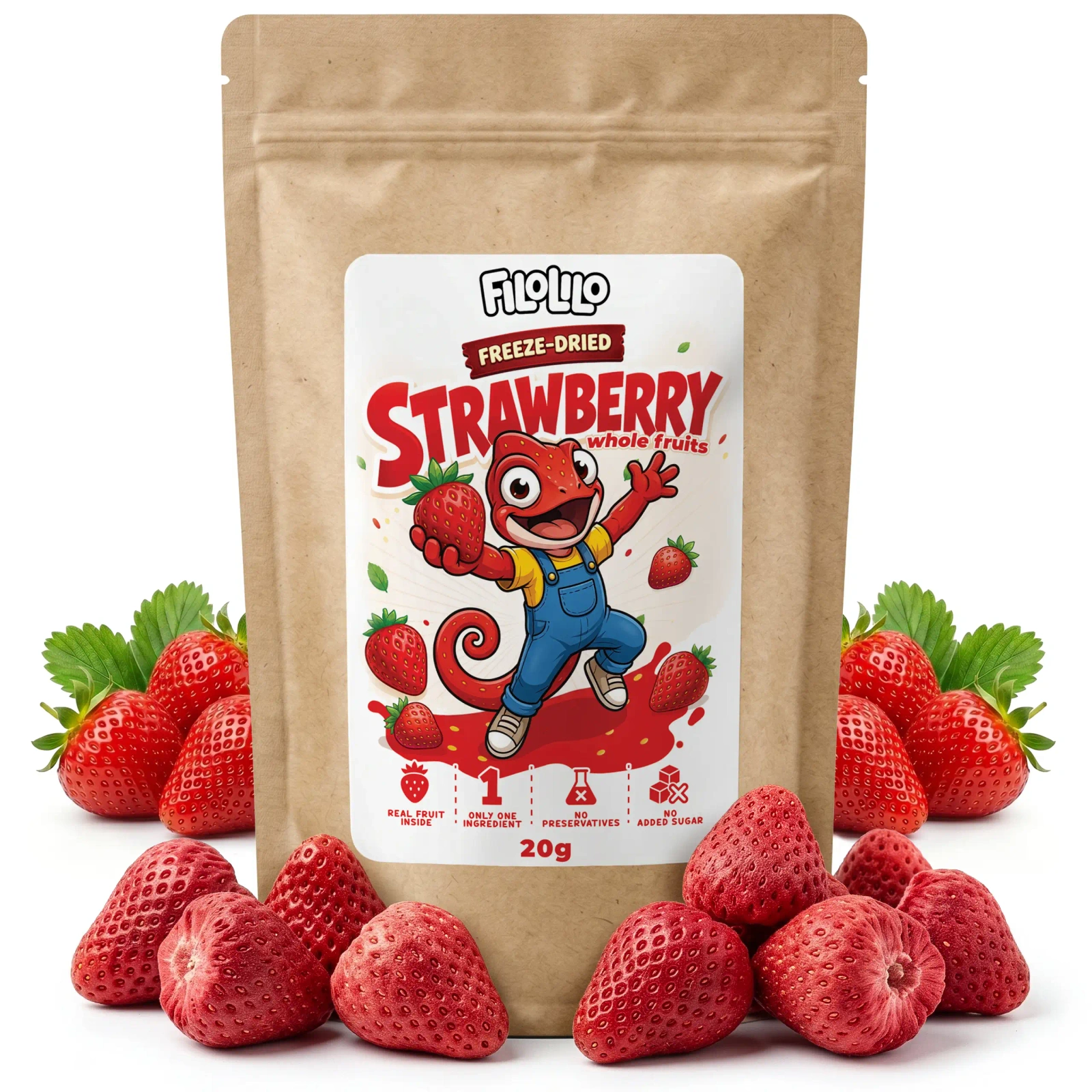 FiloLilo freeze-dried strawberry
