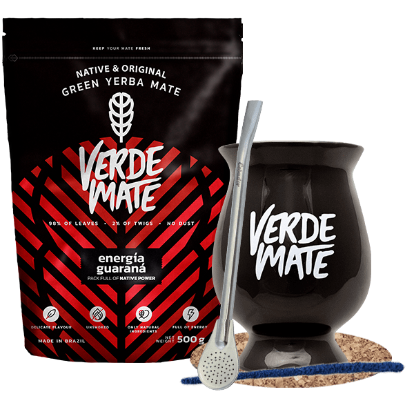 Starter Set Bombilla Mate Becher + Yerba Mate Verde