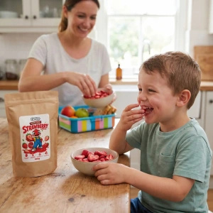 FiloLilo – Gefriergetrocknete Erdbeerscheiben 100 g