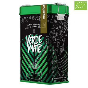 Yerbera – Metalldose + Verde Mate Green Organica 0,5 kg