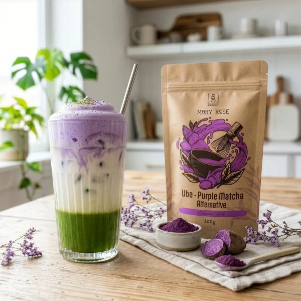 Mary Rose – Purple Matcha Alternative – Ube (Pulver) 100 g