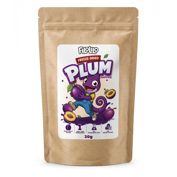 FiloLilo – Gefriergetrocknete Pflaumen (Hälften) 20 g