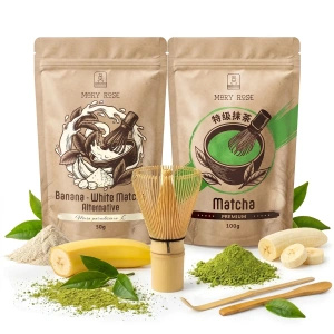 Set für bunten Matcha Latte: Matcha + White Matcha + Zubehör