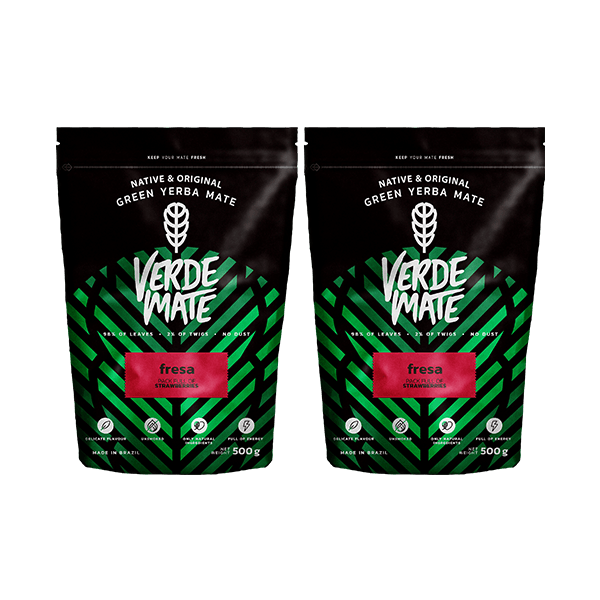 Yerba Verde Mate Green FRESA Erdbeere 1kg 1000g 