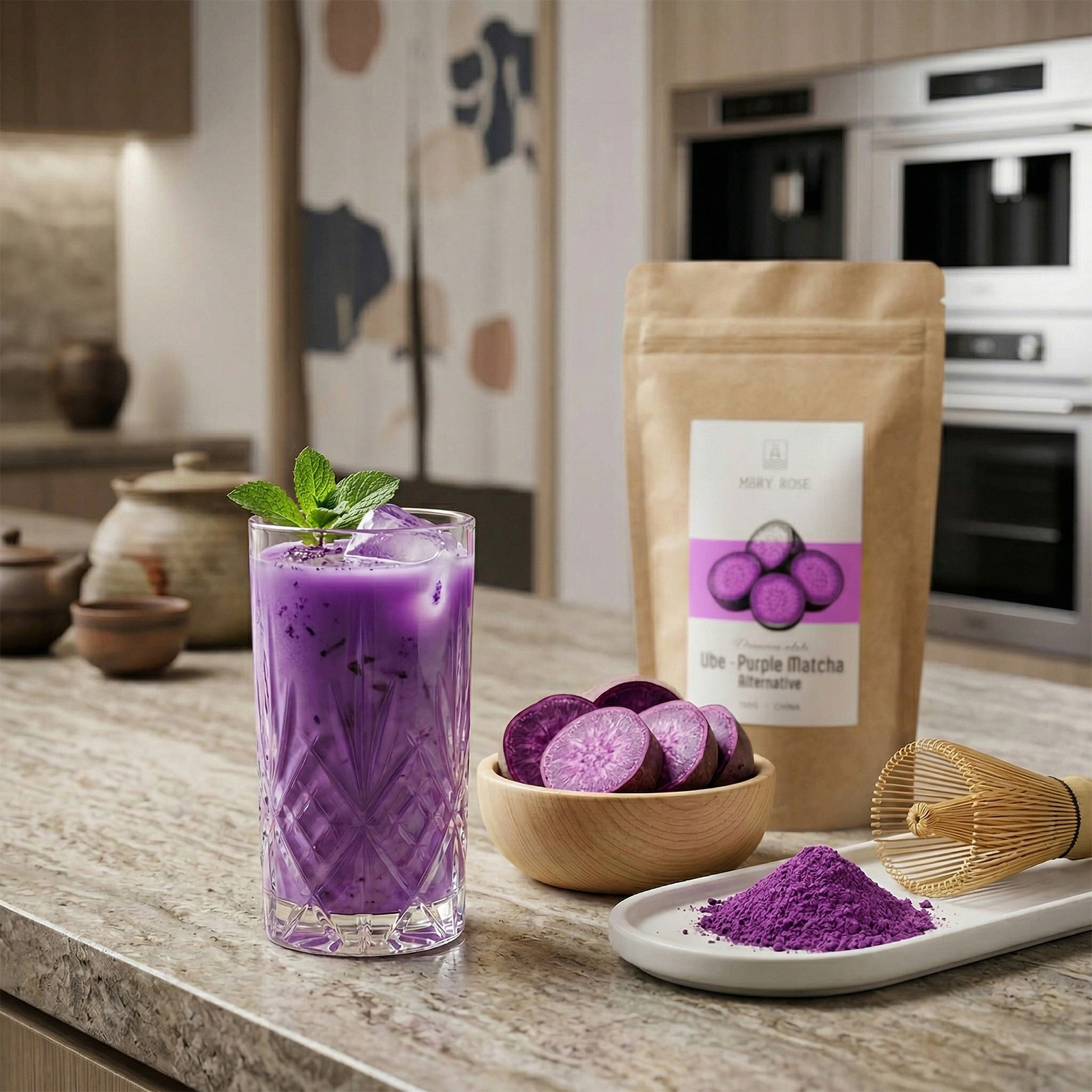 Mary Rose Purple Matcha