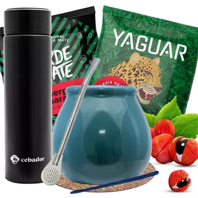 Yerba Mate Grüne Energie 100g TERMOS-Set