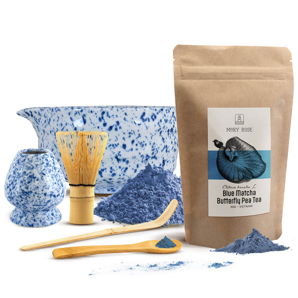 Set zur Zubereitung von Blue Matcha