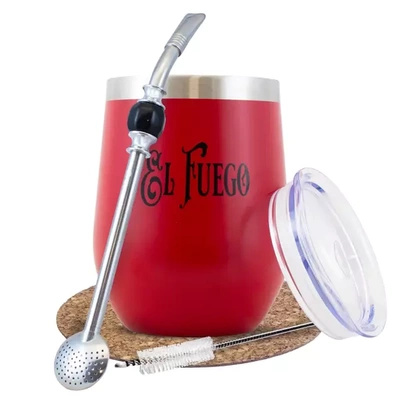 Rotes TERMOLID Yerba Mate-Set El Fuego PRO