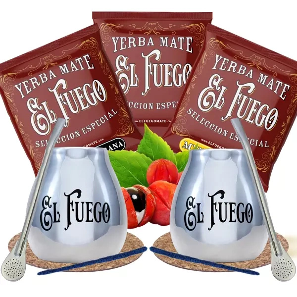 Yerba Mate Set für Paare El Fuego THE BEST
