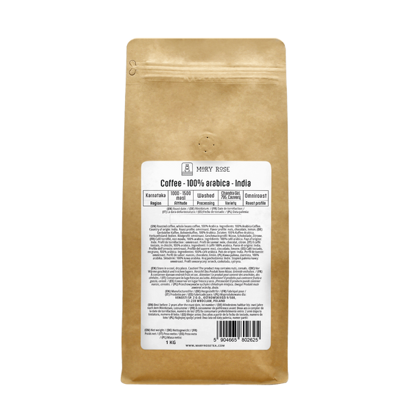 Mary Rose -  Bohnenkaffee India Karnataka premium 1 kg