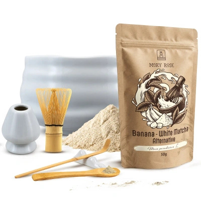 Set zur Zubereitung von White Matcha