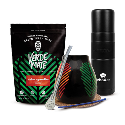 Mate Tee Set Verde Mate 500g 0,5kg Yerbomos XL + Kalebasse + Bombilla