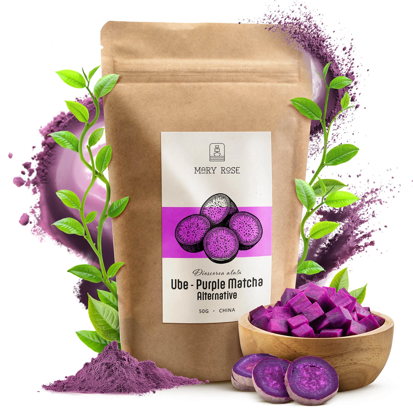 Mary Rose Purple Matcha