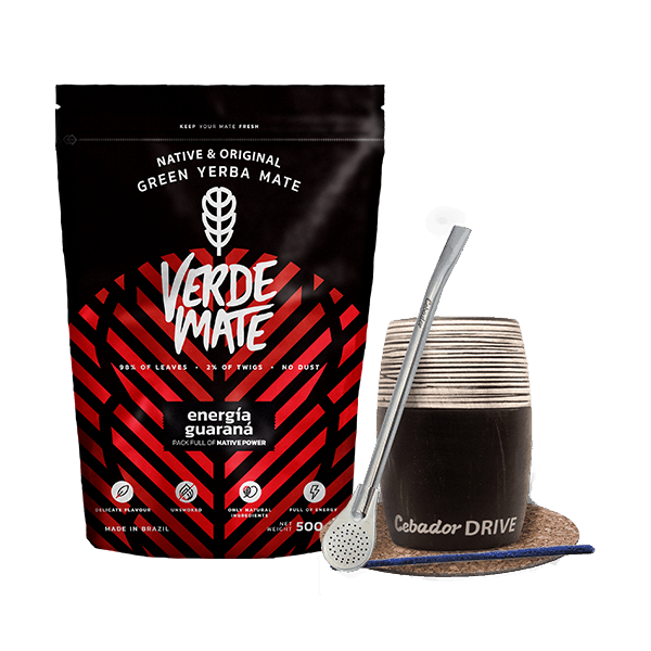 Set Yerba Mate Energia 500g Mate Becher Bombilla