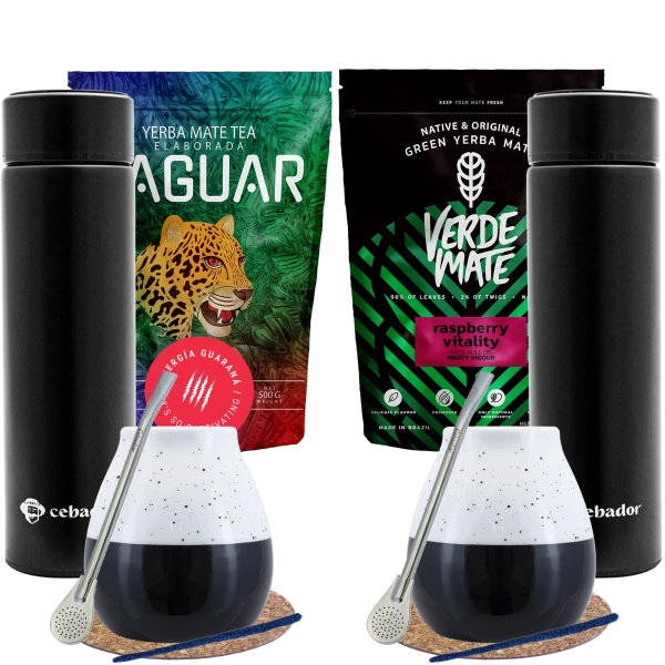Mate Tee Set für zwei + Thermoskanne
