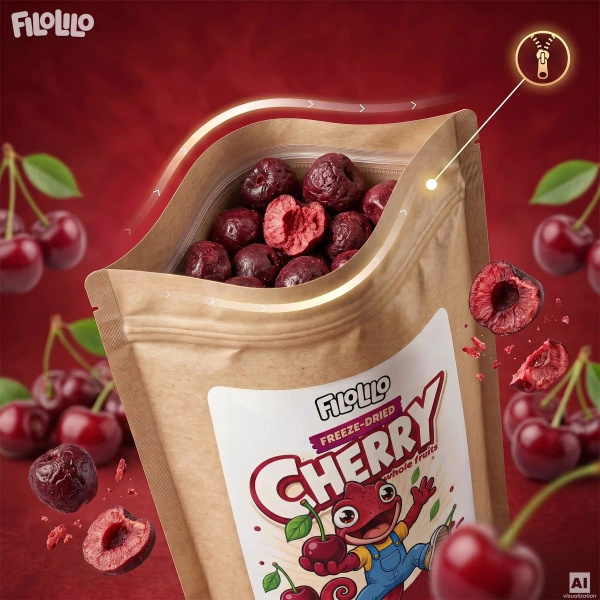 FiloLilo – Gefriergetrocknete Sauerkirschen (ganz, entsteint) 100 g