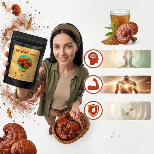 Magic Pwdr – Reishi – Glänzender Lackporling 30 g
