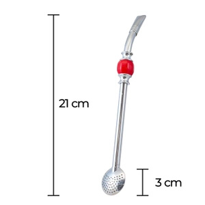 Bombilla Bomba (roter Stein)