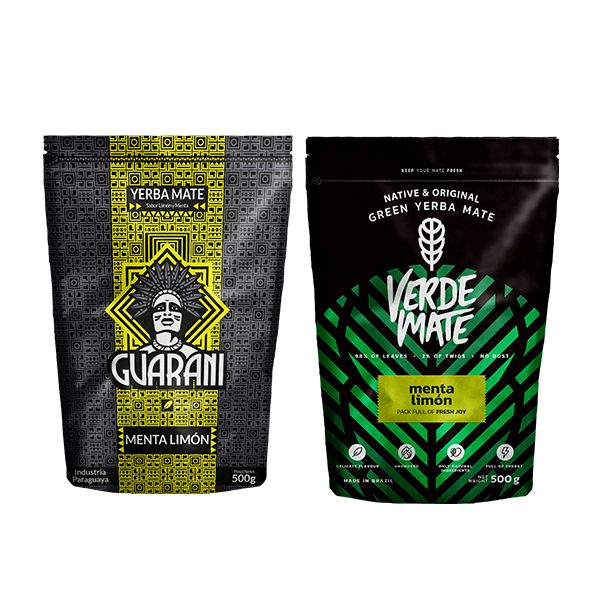 Guarani Menta Limon 500g + Verde Mate Green Menta Limon 500g