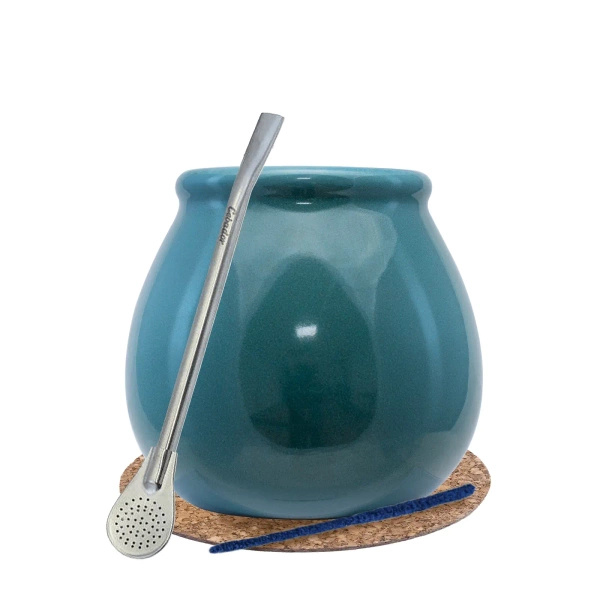 Yerba Mate Startpaket LARGE CALABASH bombilla