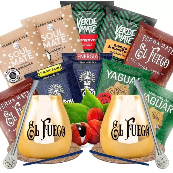 Yerba Mate Kit de démarrage pour deux 10x50g 500g
