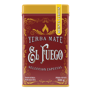 Yerbera – Metalldose + El Fuego Menta Limon 0,5 kg