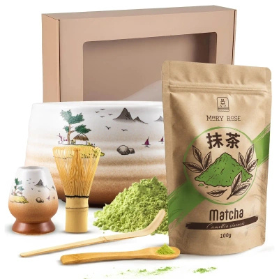 Geschenkset zum Aufbrühen von Matcha-Tee