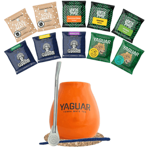 Mate Tee Set 10x50g Kalebasse + Bombilla