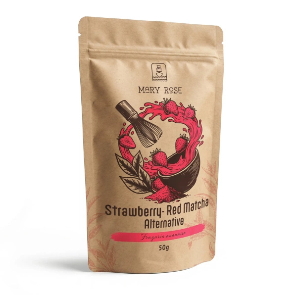 Mary Rose – Red Matcha Alternative – Erdbeere (Pulver) 50 g
