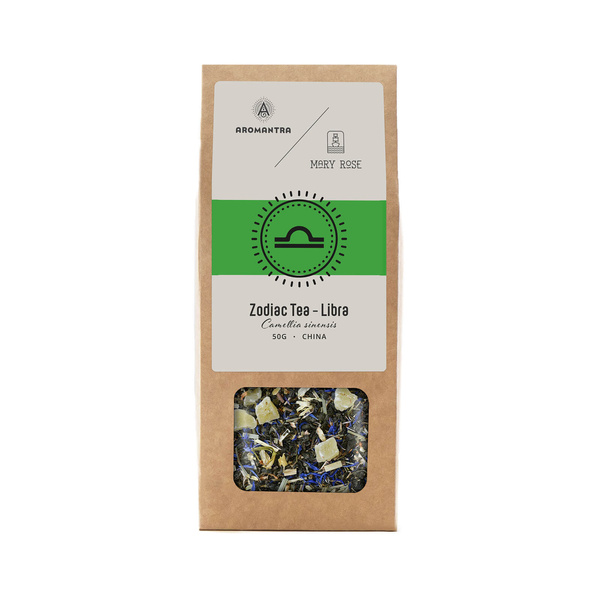 Aromantra x Mary Rose – Sternzeichen-Tee – Waage (grüner Tee) 50 g